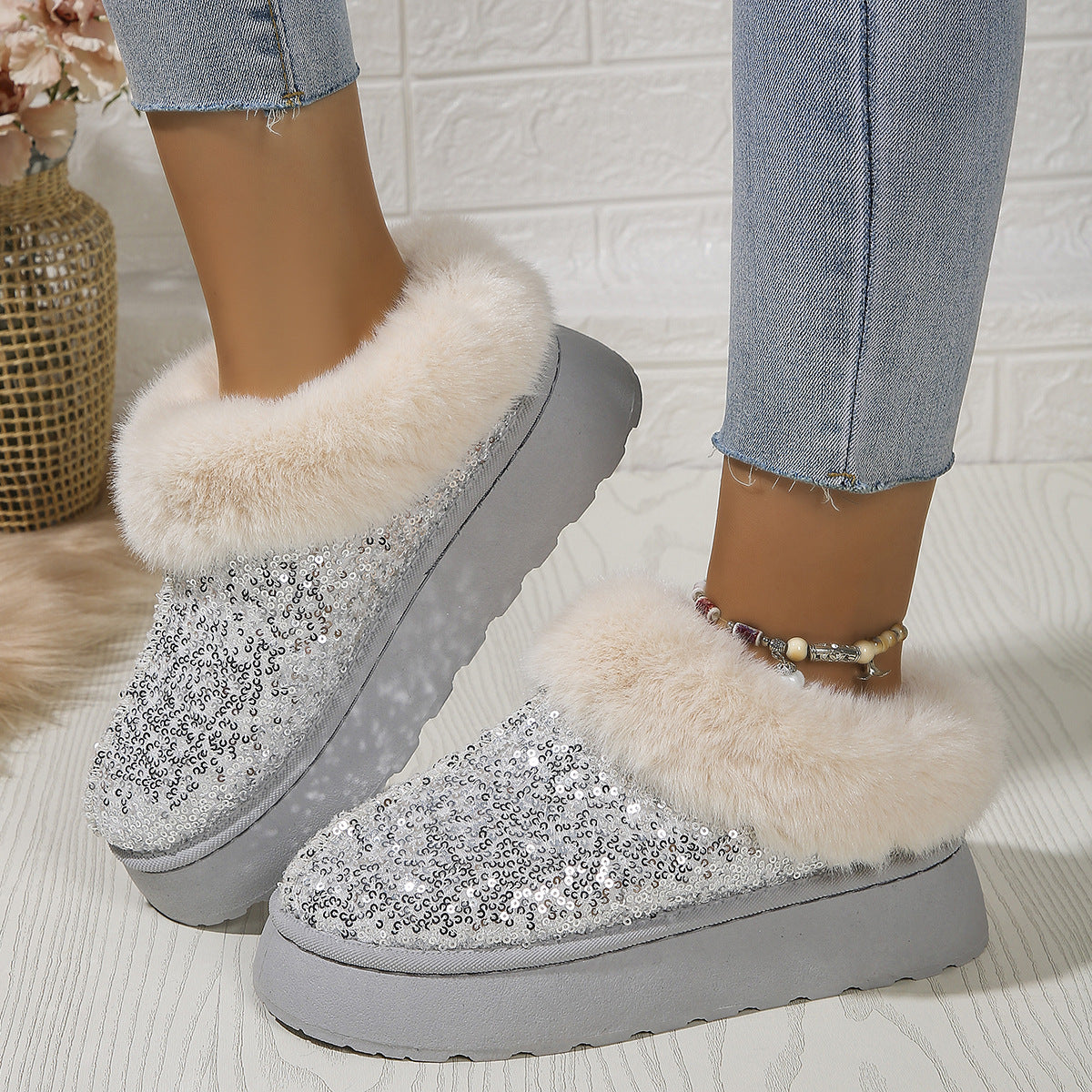 PAILLETTEN IN&OUTDOOR-WINTER SCHUHE