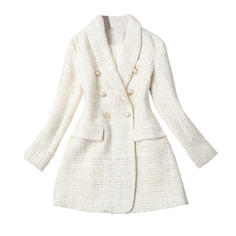 TWEED ANZUG MIT KRAGEN