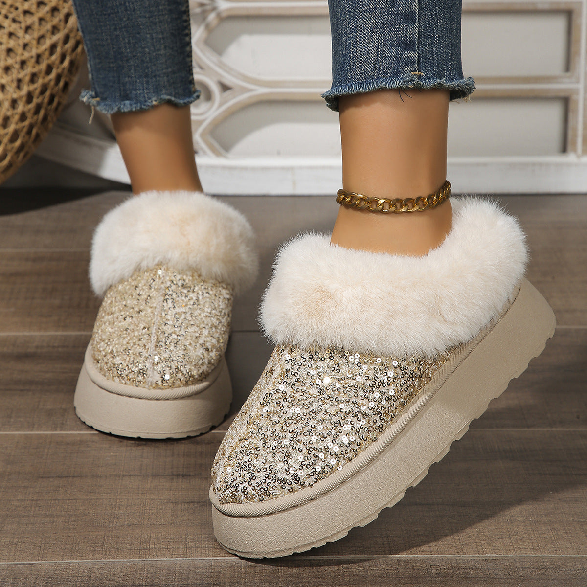 PAILLETTEN IN&OUTDOOR-WINTER SCHUHE