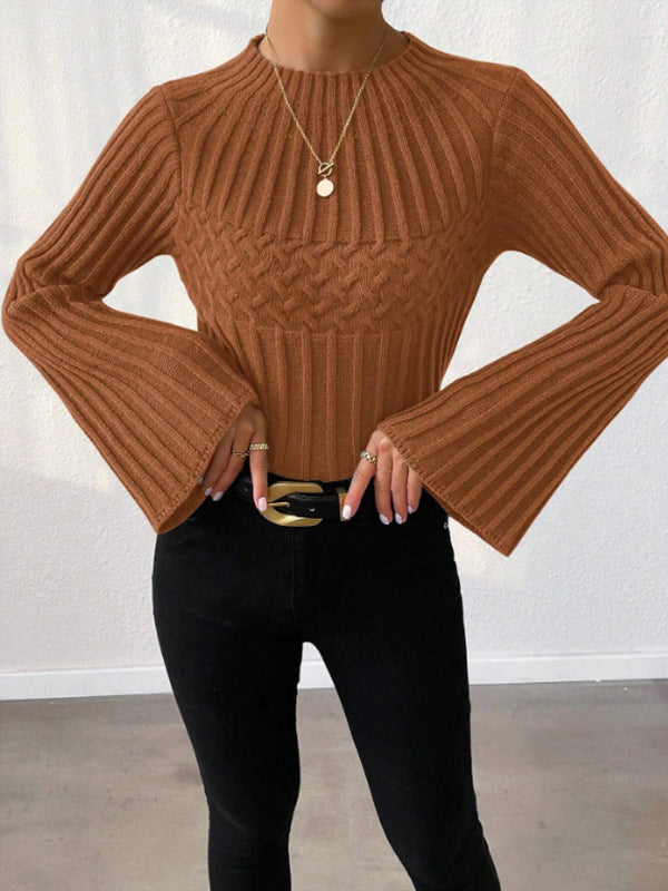 PULLOVER MIT GEBLASENE ÄRMELN