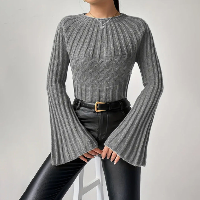 PULLOVER MIT GEBLASENE ÄRMELN