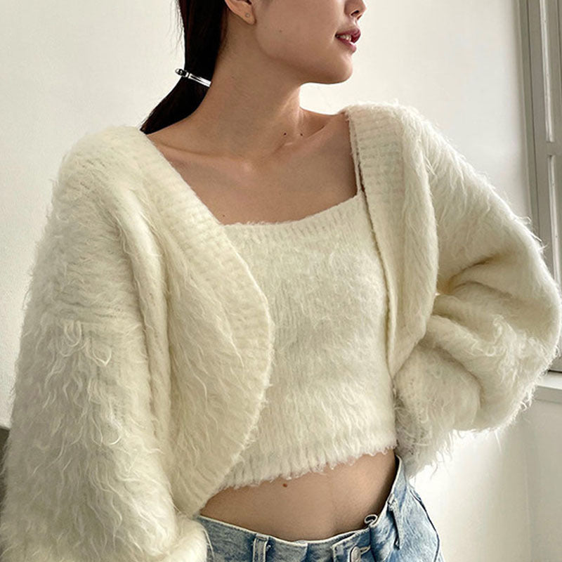 ZWEITEILIGES-STRICKJACKE