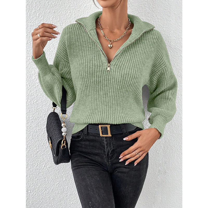 DAMEN ZIPPER PULLOVER