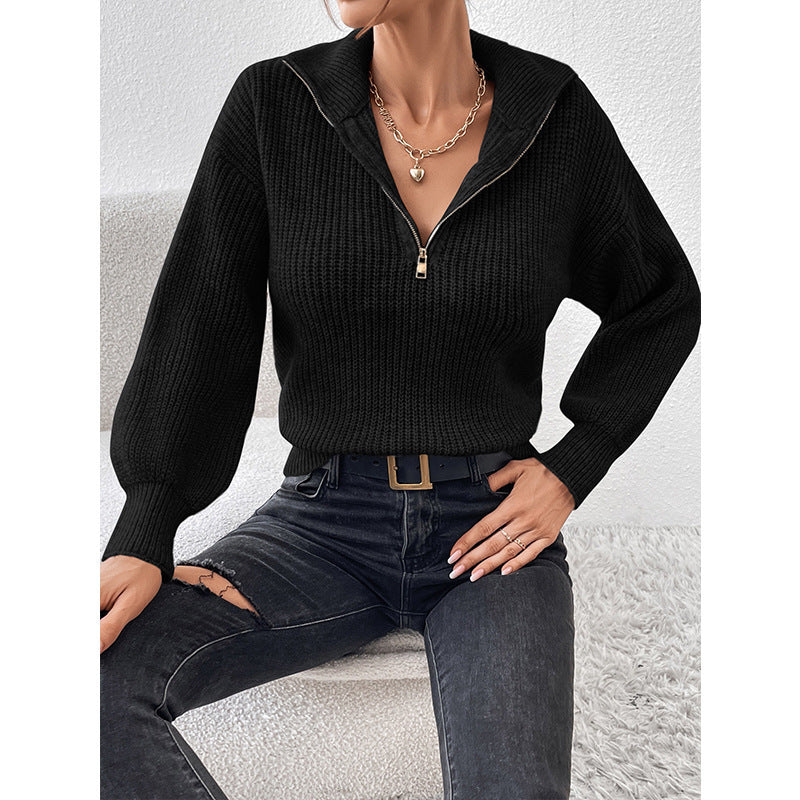 DAMEN ZIPPER PULLOVER