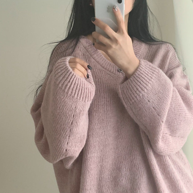 DAMEN LANGARM PULLOVER