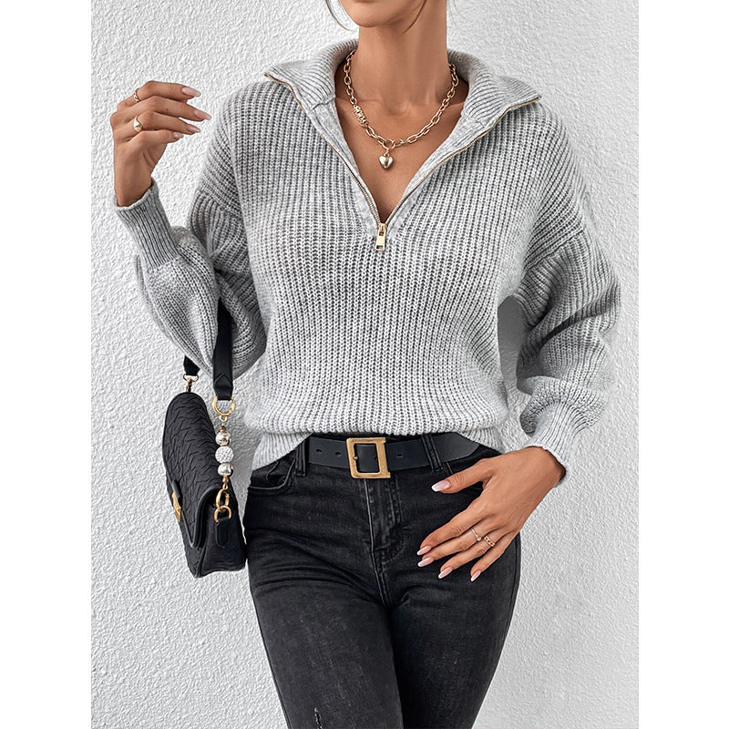 DAMEN ZIPPER PULLOVER