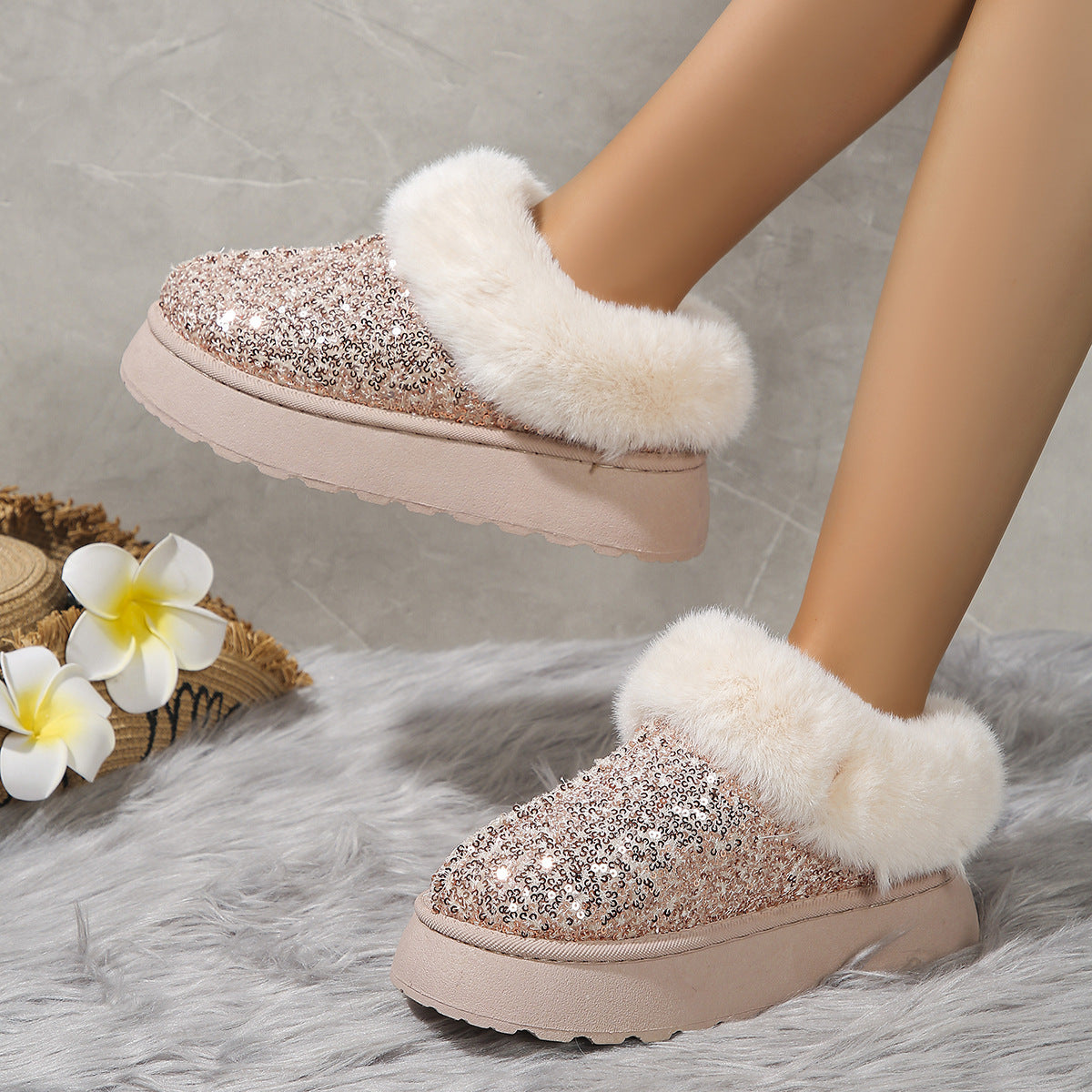 PAILLETTEN IN&OUTDOOR-WINTER SCHUHE