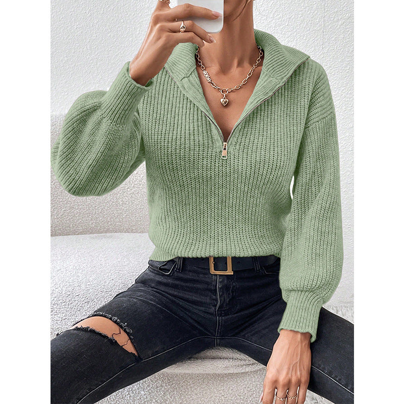 DAMEN ZIPPER PULLOVER