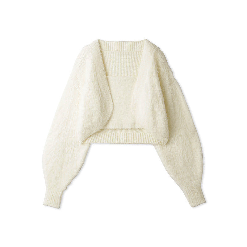 ZWEITEILIGES-STRICKJACKE