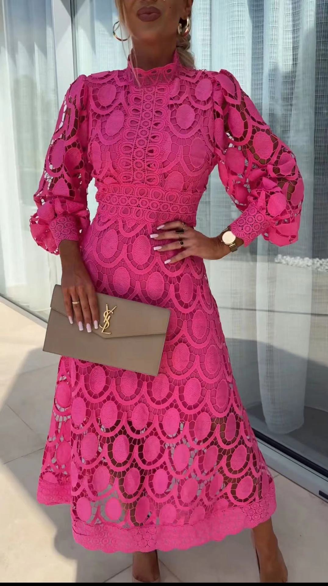 LANGES PATCHWORKKLEID