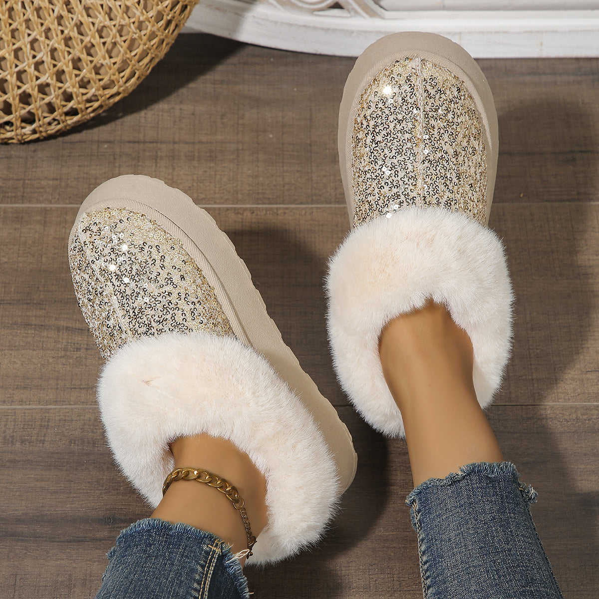 PAILLETTEN IN&OUTDOOR-WINTER SCHUHE