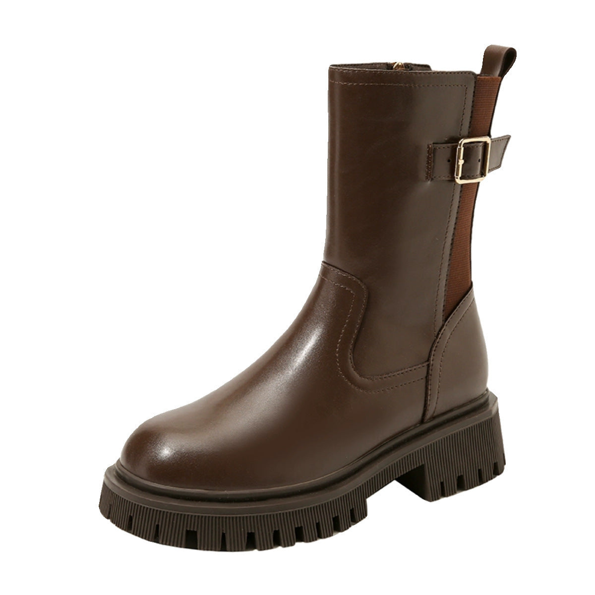 STIEFELETTEN MIT GÜRTELSCHNALLE