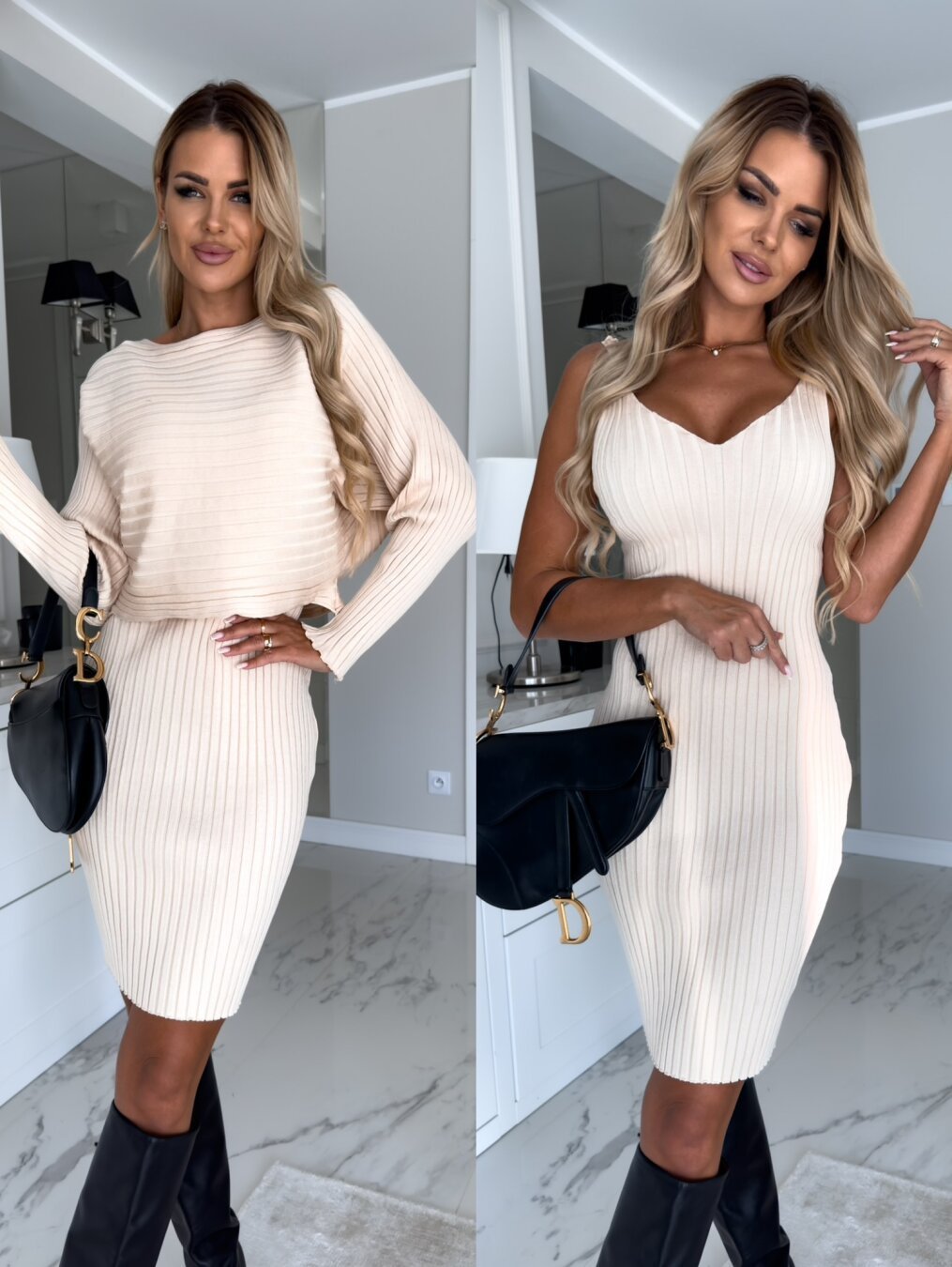STRICKKLEID ZWEITEILER
