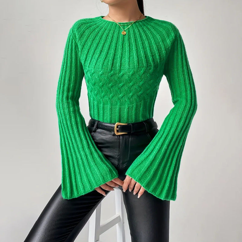 PULLOVER MIT GEBLASENE ÄRMELN