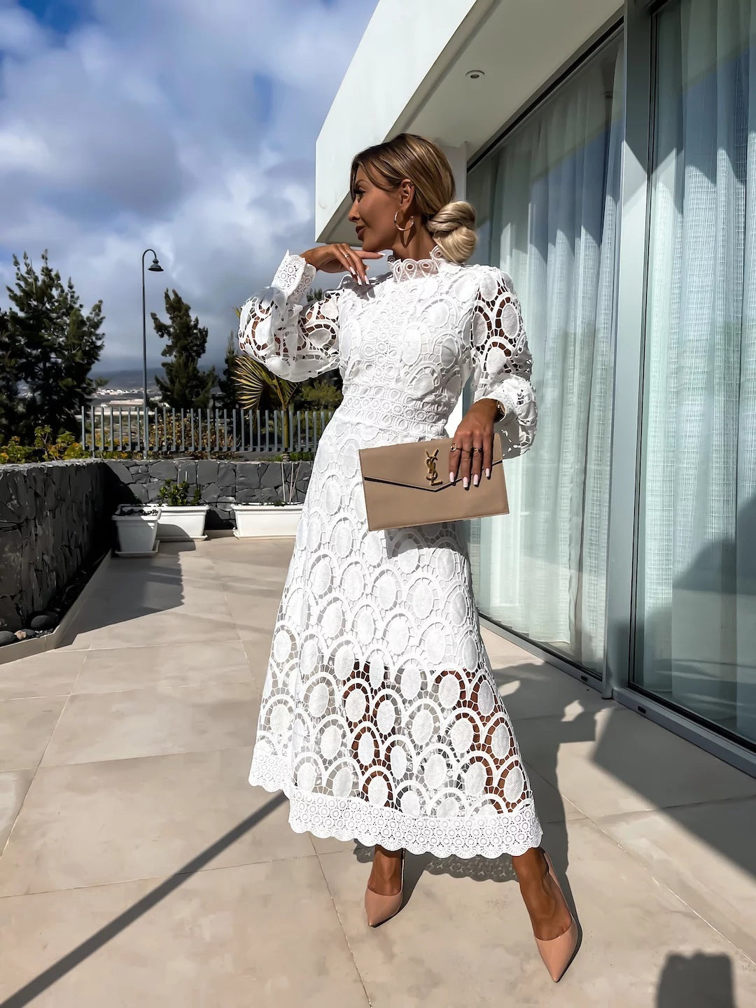 LANGES PATCHWORKKLEID