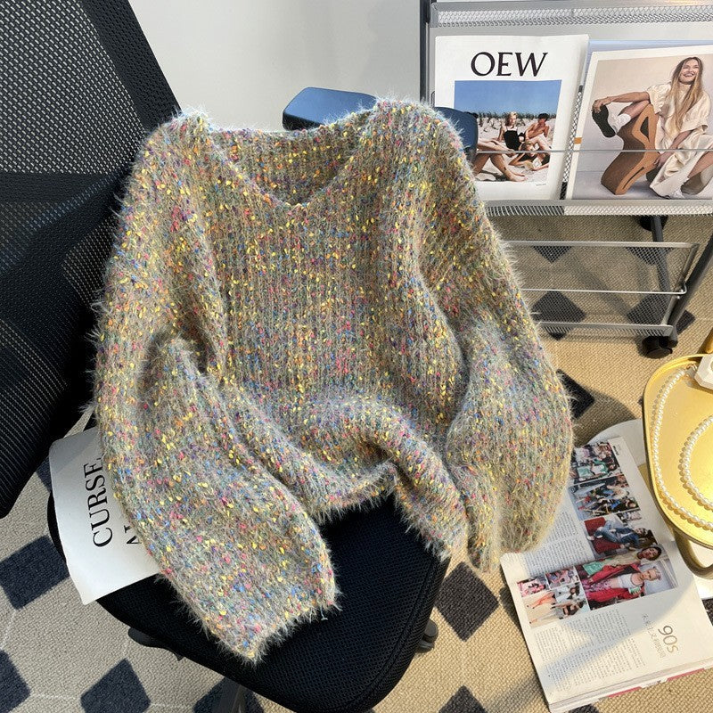 3D-V-AUSSCHNITT PULLOVER