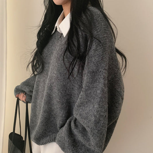 DAMEN LANGARM PULLOVER