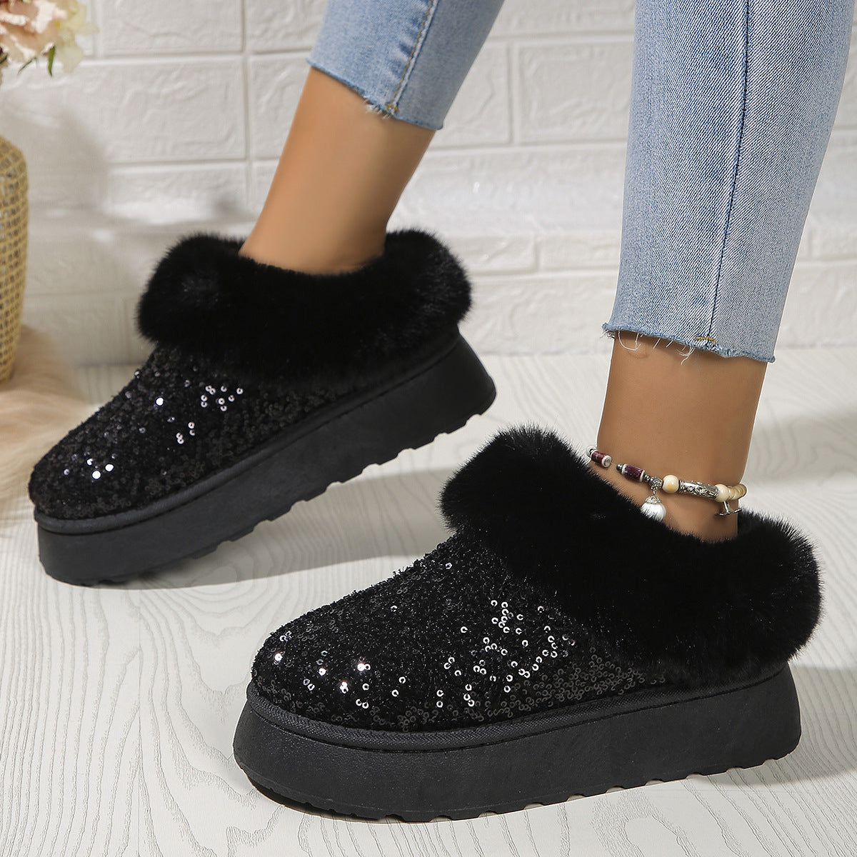 PAILLETTEN  IN&OUTDOOR-WINTER SCHUHE