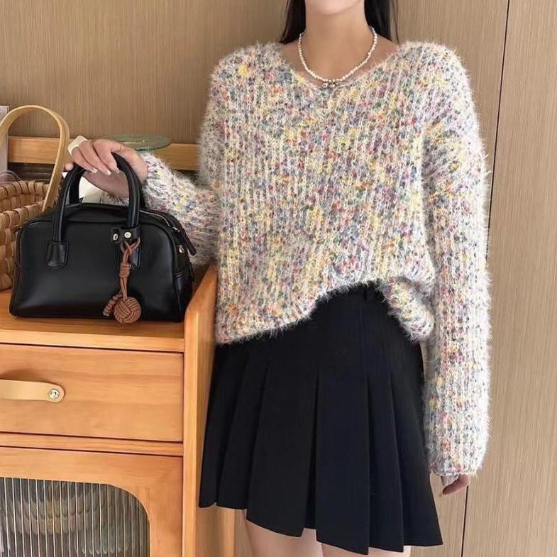 3D-V-AUSSCHNITT PULLOVER