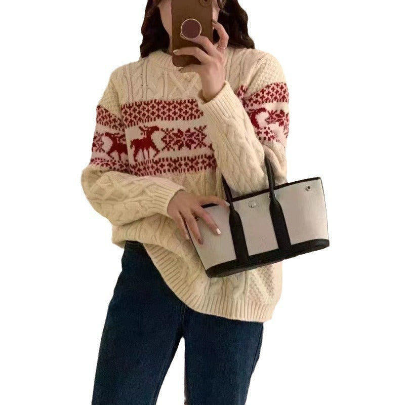 DAMEN JACQUARS PULLOVER