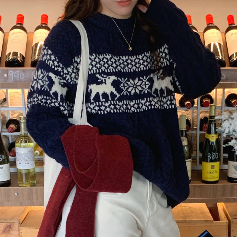 DAMEN JACQUARS PULLOVER