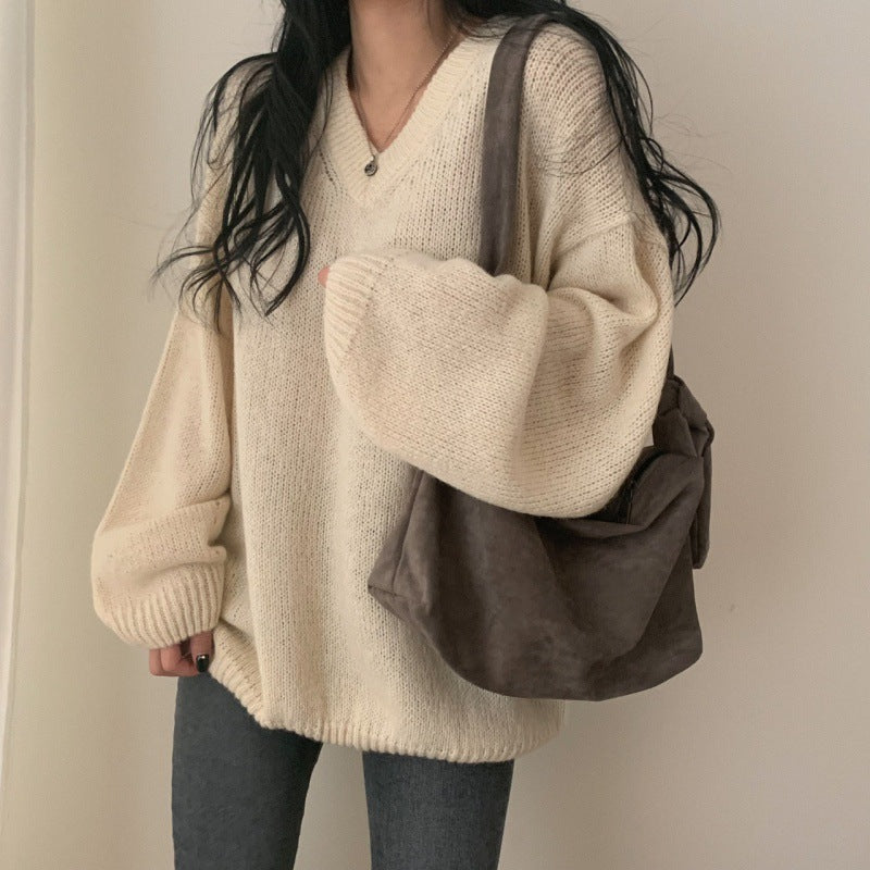 DAMEN LANGARM PULLOVER