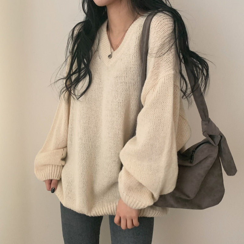 DAMEN LANGARM PULLOVER