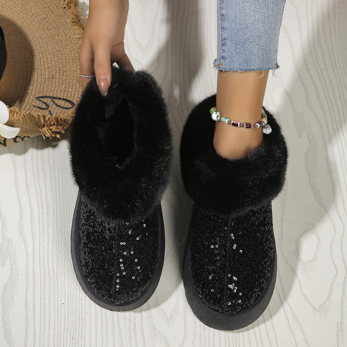 PAILLETTEN  IN&OUTDOOR-WINTER SCHUHE