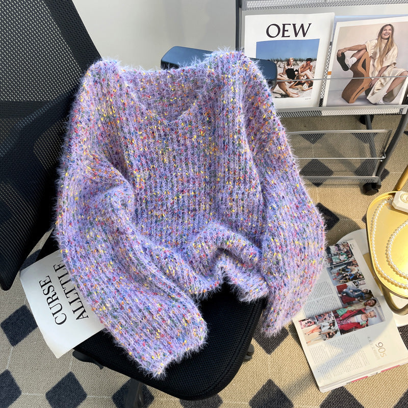 3D-V-AUSSCHNITT PULLOVER